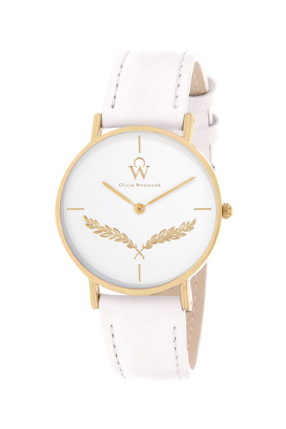 Olivia Westwood, Ceas cu o curea de piele, Alb