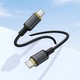 USB-C - USB-C kábel 1m 60W PD gyorstöltő töltőkábel, fekete, Hoco X128