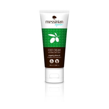 Crema relaxanta de picioare cu oregano si rozmarin, Messinian Spa, ingrediente organice, 100 ml Crema relaxanta de picioare cu oregano si rozmarin, Messinian Spa, ingrediente organice, 100 ml