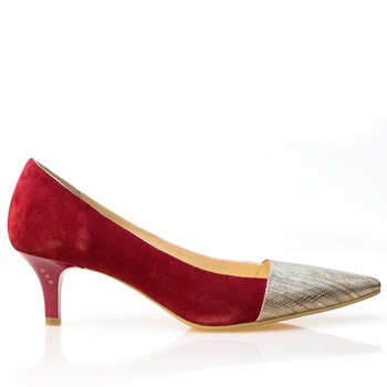 Pantofi dama, Thea Visconti, bronz-rosu, toc 4,5 cm, Bronz-rosu Pantofi dama, Thea Visconti, bronz-rosu, toc 4,5 cm, Bronz-rosu