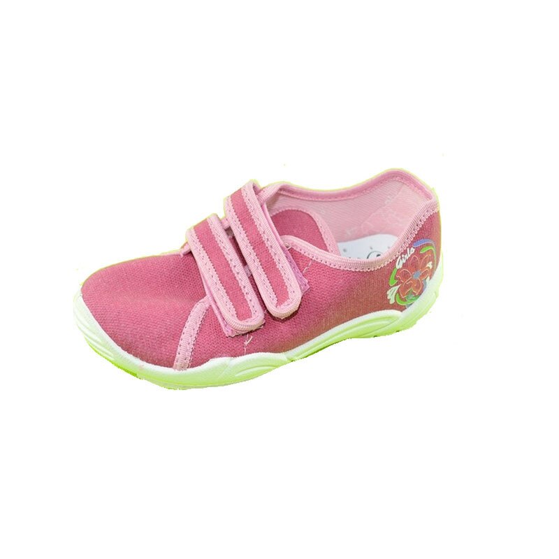 Pantofi din panza pentru fetite RENBUT, velcro, Roz
