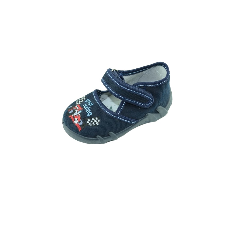 Pantofi din panza pentru baieti Renbut, velcro, casual, Bleumarin