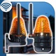 Комплект за автоматизация на двукрила порта Nockel DE300WiFi, 2x3 м, до 400 кг, 24 V, Wi‑Fi/Bluetooth (XHouse IoT), 4× дистанционни управления с 4 канала, фотоклетки, сигнална лампа, контролен блок с LED, черен/сив