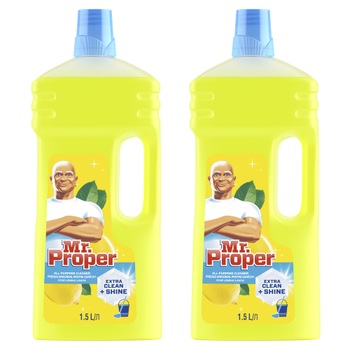 Detergent universal Mr. Proper, Lemon, 2 x 1.5l Detergent universal Mr. Proper, Lemon, 2 x 1.5l
