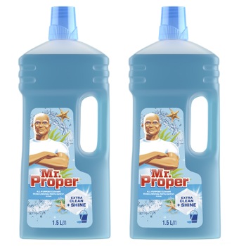 Detergent universal Mr. Proper, Ocean, 2 x 1.5l Detergent universal Mr. Proper, Ocean, 2 x 1.5l