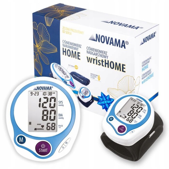 NOVAMA HOME Automata Elektronikus Vérnyomásmérő Készlet 2 db - Kar & Csukló