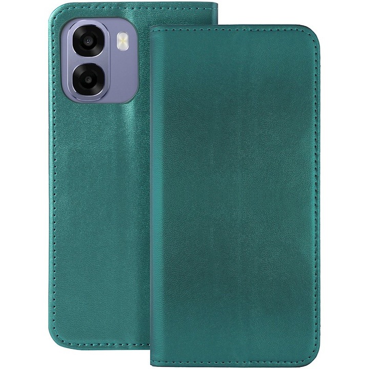 Husa pentru Oppo A6 4G / A6 5G / A6X 4G / A6X 5G / A6S 4G / A6S 5G Global flip smart case dark green