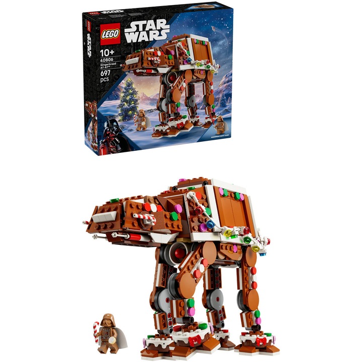 LEGO® Star Wars™ - Vehicul de lupta AT-AT™ cu aspect de turta dulce 40806, 697 piese