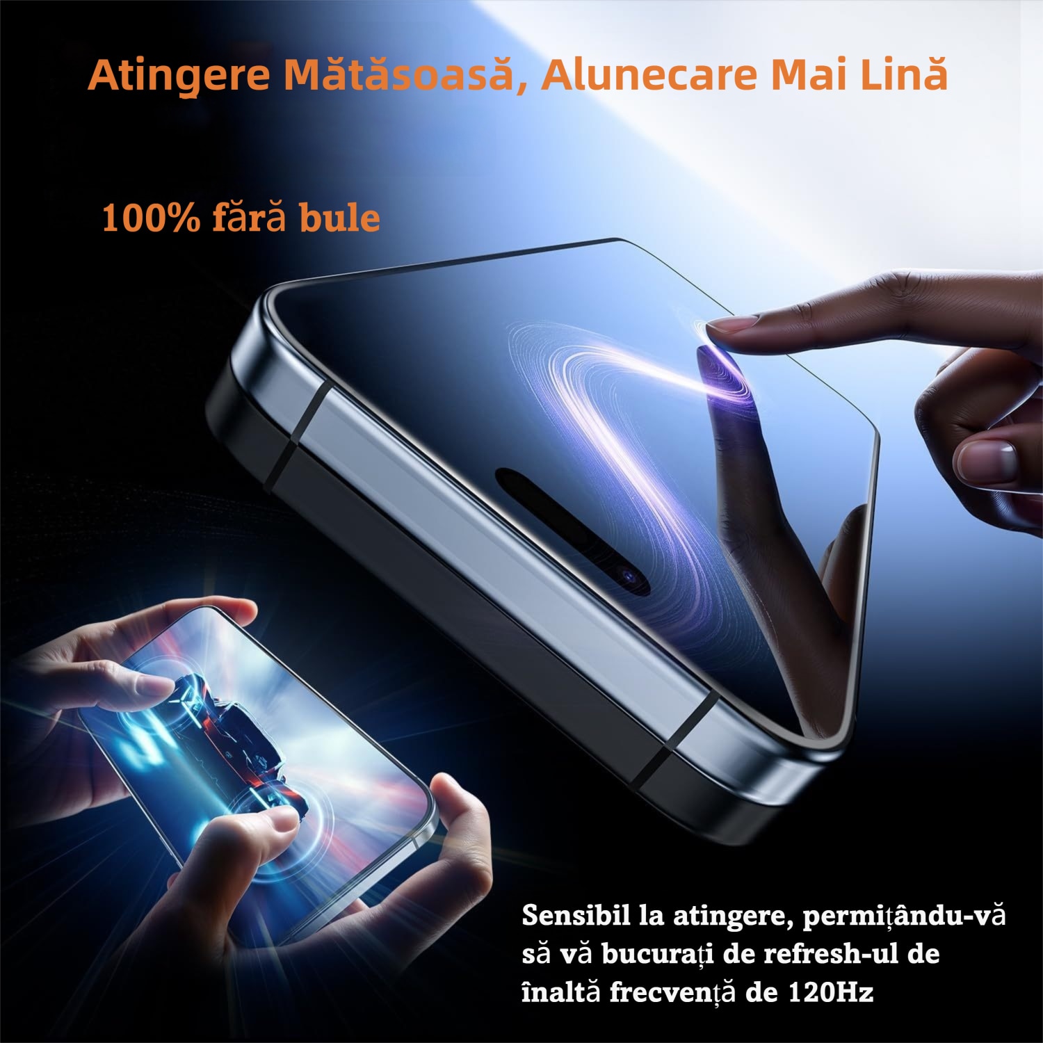 Set de 2 Folii de Protecție cu Ecran de Confidențialitate MOGU, Rezistent la Zgârieturi, Galvanică, pentru iPhone 18 Pro Max/17 Pro Max