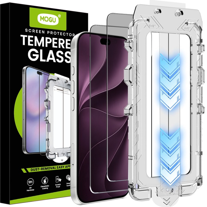 Set de 2 Folii de Protecție cu Ecran de Confidențialitate MOGU, Rezistent la Zgârieturi, Galvanică, pentru iPhone 18 Pro Max/17 Pro Max
