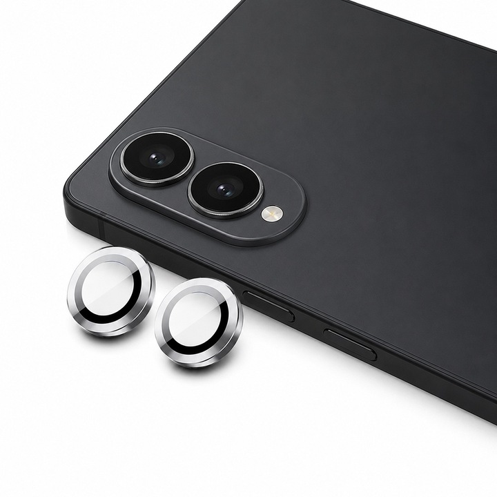 Kamera Lencsevédő Fólia Samsung Galaxy Z Fold 8-hoz, Prémium HD Edzett Üveg, Egyedi Védelem, Kiváló Ellenállás, Ezüst