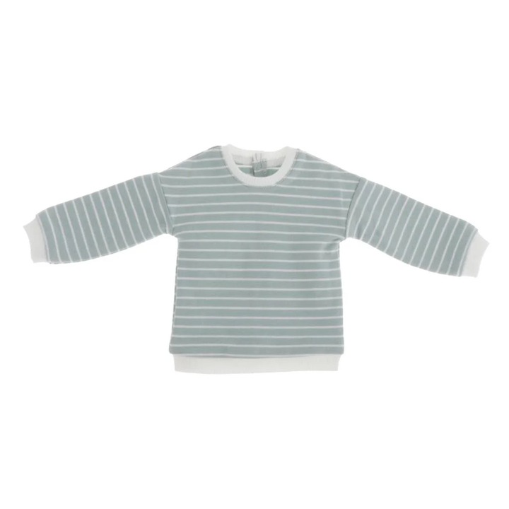YANYXR, pulover pentru papusi din textil cu dungi, tip sweatshirt, pentru papusi 1/6 (≈22 cm) Blythe/Licca/Azone, verde deschis/alb