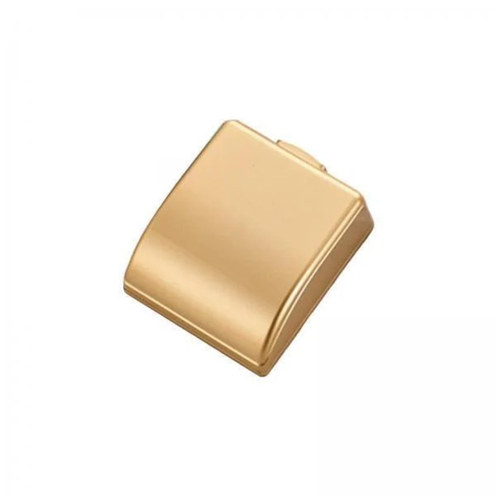 Set 2 capace protectie priza rezistente la intemperii YANYXR BCS3214956, tip 86, impermeabil, auriu, 11 x 9.5 x 4.5 cm