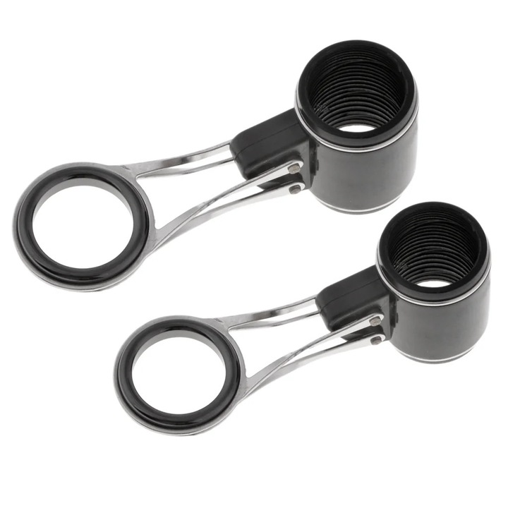 Ghidaje pentru lanseta YANYXR BCS3214686, pliante, cadru din otel inoxidabil cu insertie ceramica, pentru diametru tija 18/19 mm, negru, set 2 buc.