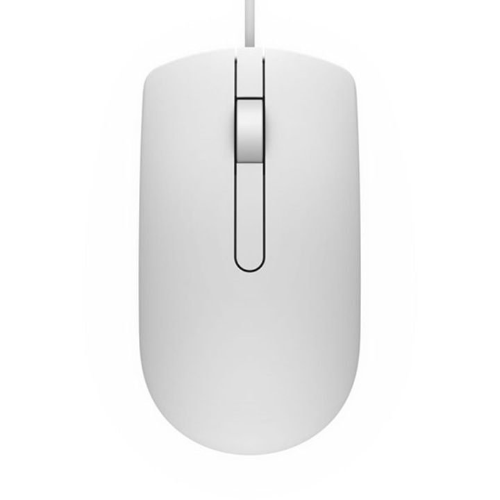 Жична мишка, Dell MS116, Оптична, USB, Бяла