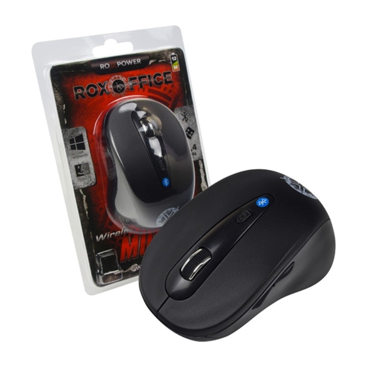 Bluetooth мишка, Roxpower LK-313, Черна