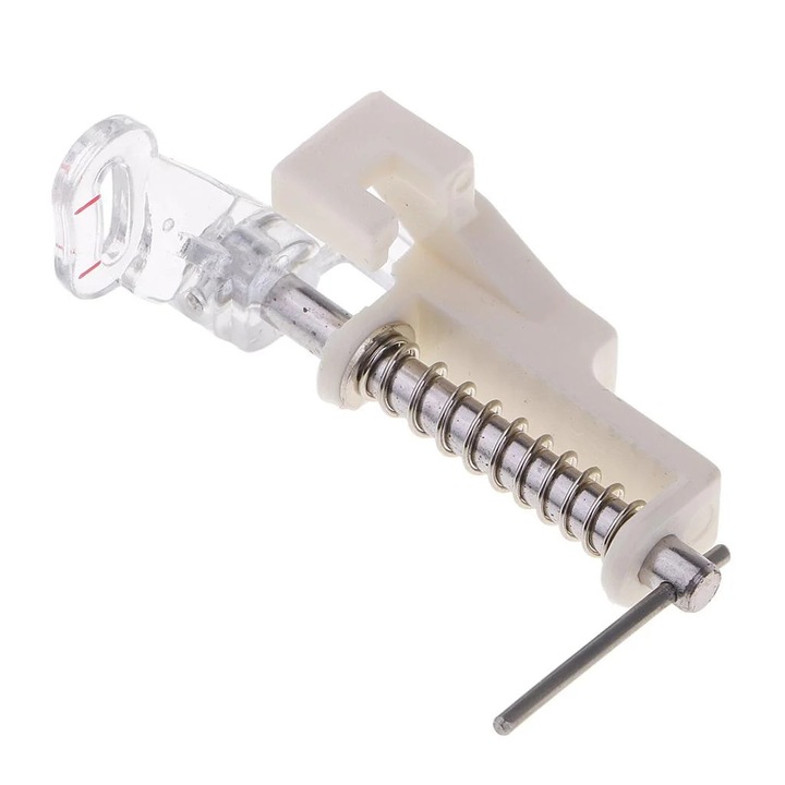 Picior presor pentru masina de cusut YANYXR BCS3217516, pentru darning/quilting liber, universal pentru masini domestice Singer, metal/plastic, alb/transparent, 50 x 30 mm