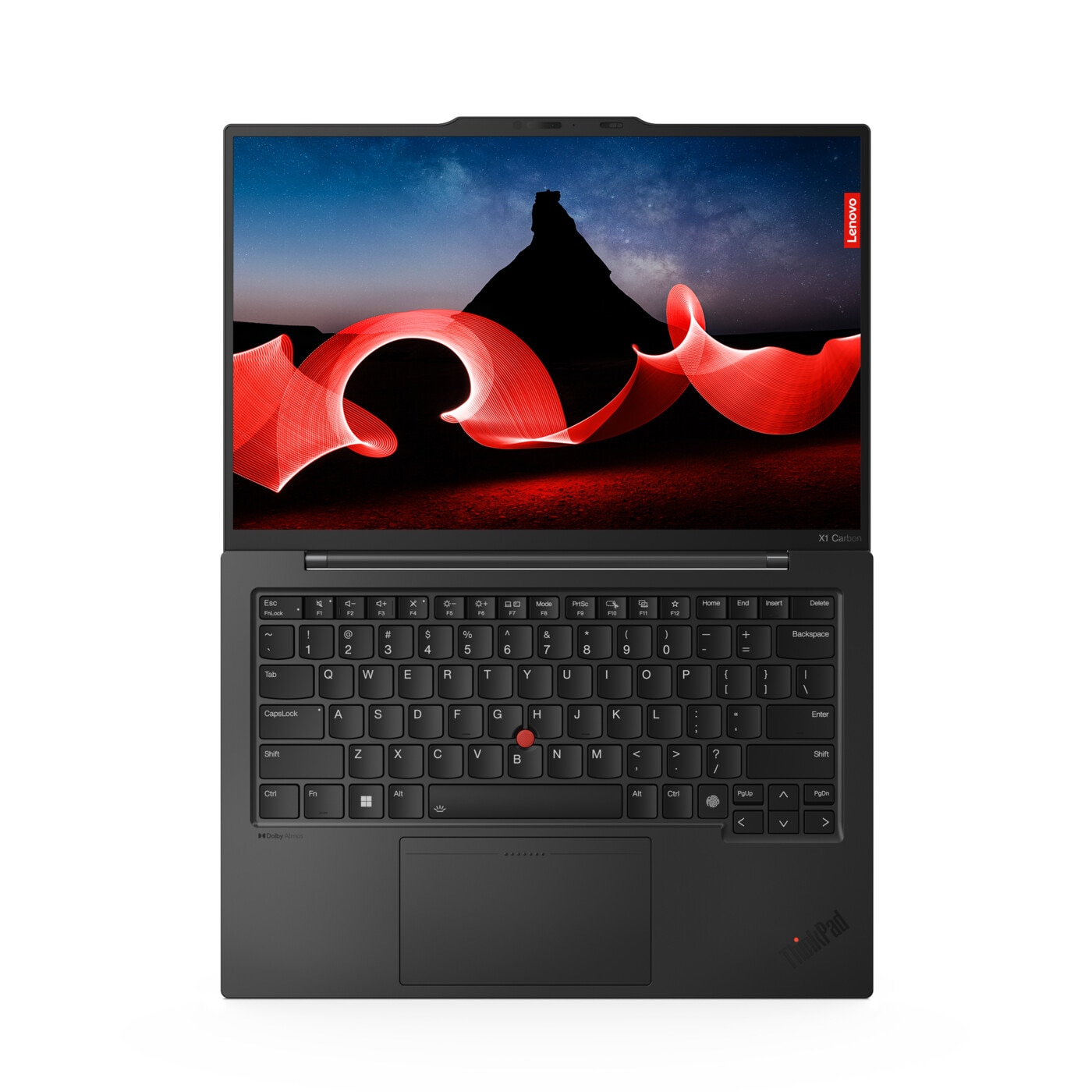 Laptop Lenovo ThinkPad X1 Carbon G12, 14" 1920x1200 IPS 400nits Touch Screen, Intel Core Ultra 7 165U 12-core, 16GB DDR5, 512 GB SSD m2 PCIe, Intel Graphics, Windows 11 Pro, Carbon, Aluminium Body 1.08 kg, Black
