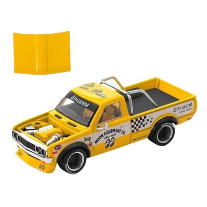 Pandem Datsun 620 Mooneyes 1:64 Pop Race autómodell