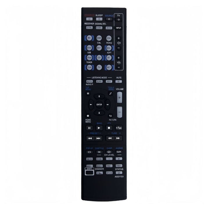 Telecomanda compatibila Pioneer AXD7721, inlocuitor pentru amplificator, butoane rezistente la apa, carcasa rezistenta la soc, negru, cod emag01-WT2125