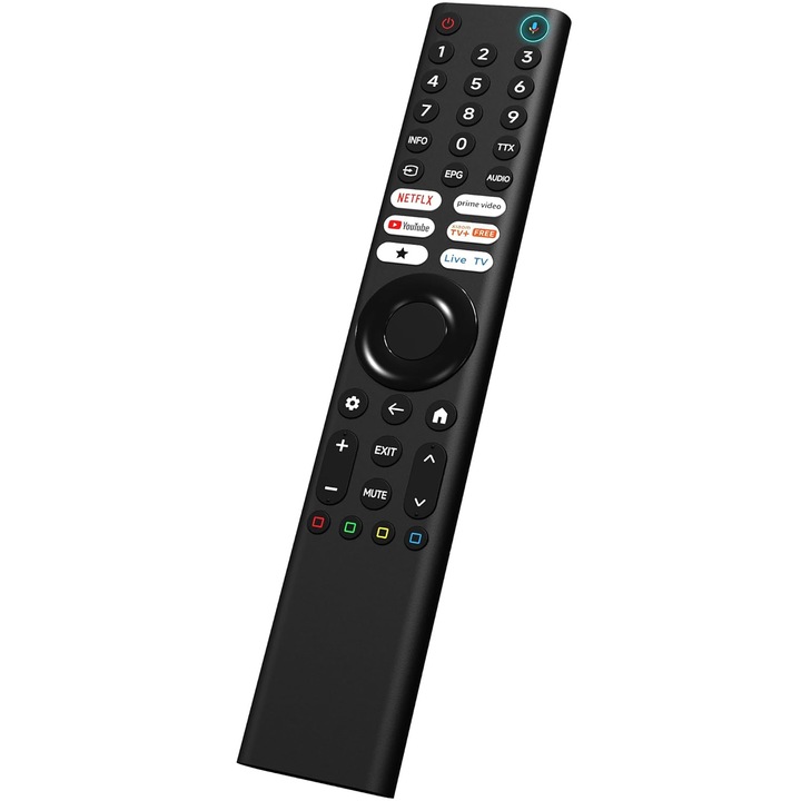 Telecomanda KNTECH®, XMRM-Pro Bluetooth Voice pentru Xiaomi MI P1 Q1 Android Smart TV Xiaomi A Pro 55, 65, 75 2026 si alte modele cu telecomanda identica