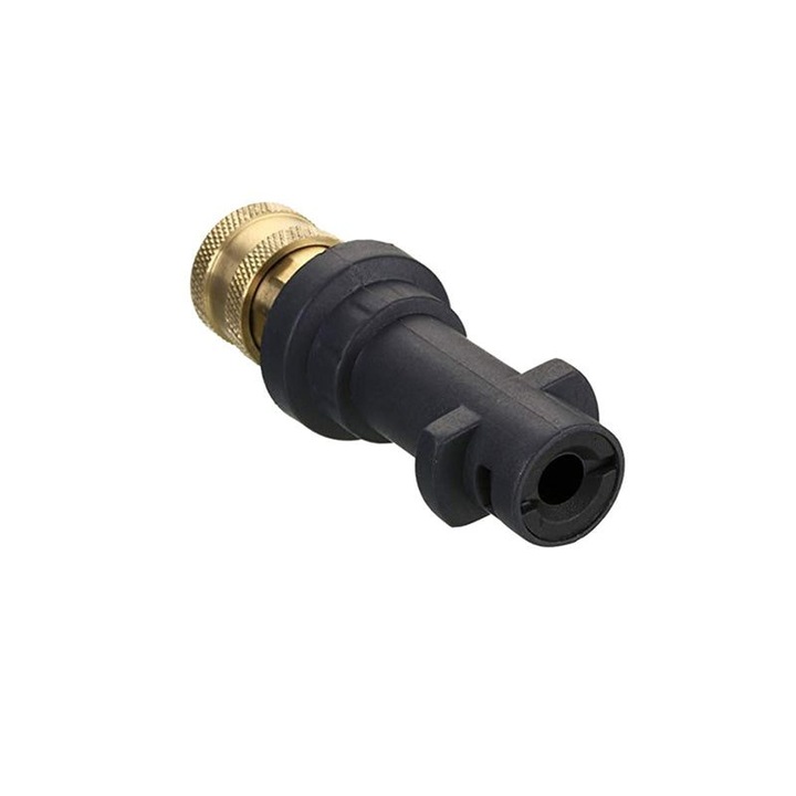 Adaptor cuplaj rapid 1/4 inch pentru Karcher K2-K7 K0323-0806-CJ1447, alama + plastic, negru, max. 2000 PSI, 31x31x91 mm