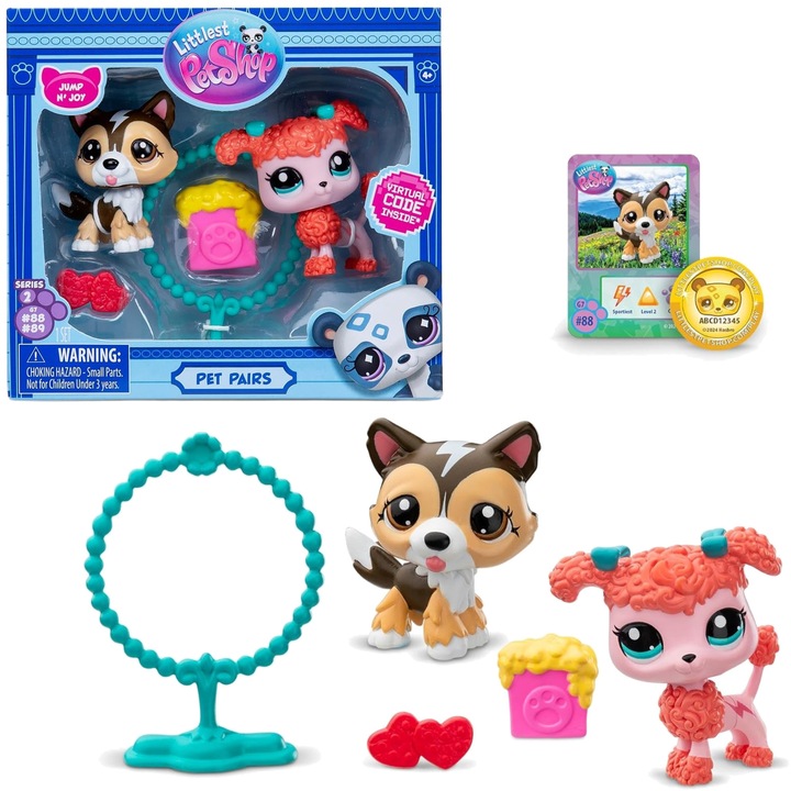 Комплект Littlest Pet Shop Jump N' Joy с фигурки и аксесоари