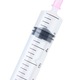 K0323-0806-CJ2590 tintatranszfer fecskendő készlet, 10 db, 10 ml (10 x 10 ml), hosszú 10 cm-es fém tűvel, átlátszó