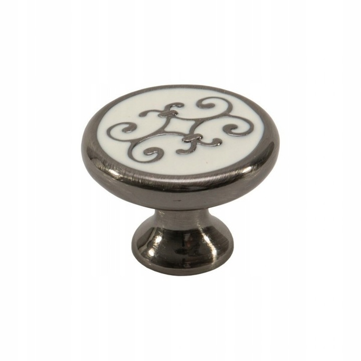 Buton Mobila Retro Argintiu Vechi - GR087