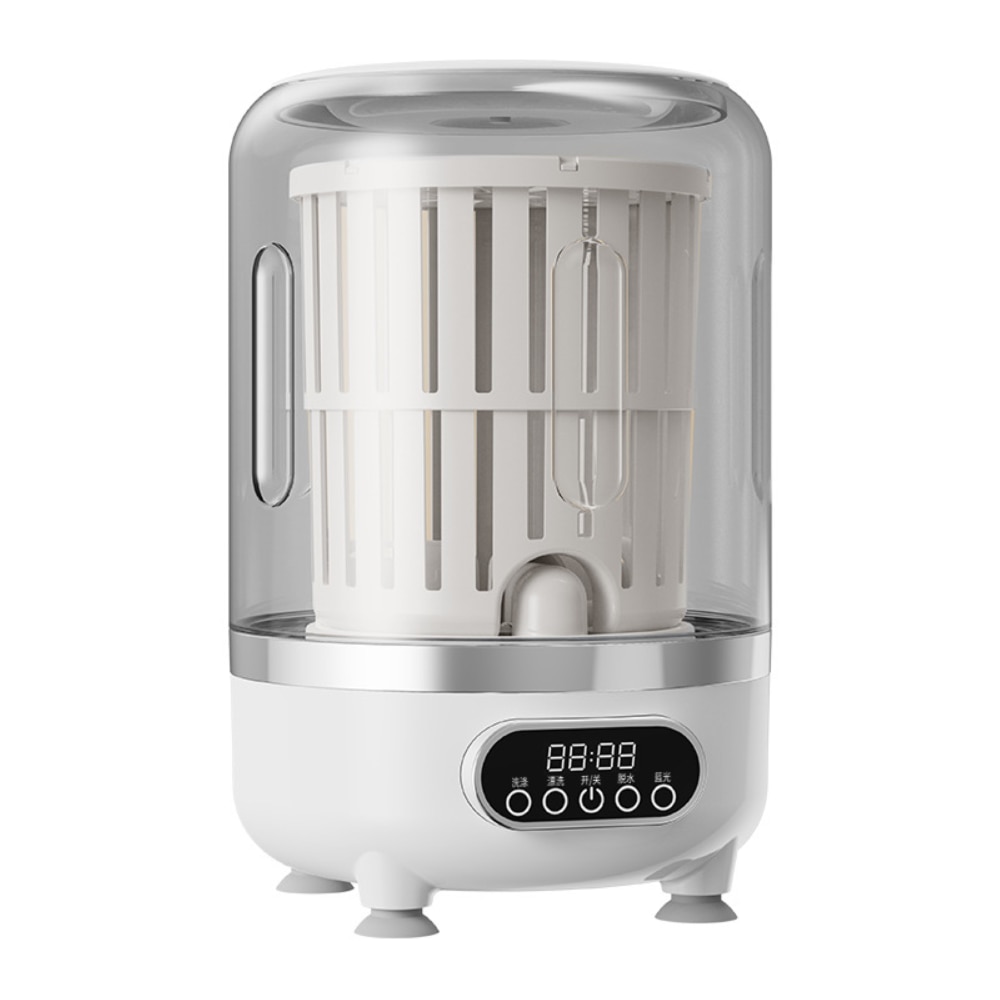 Mini Masina de Spalat Portabila NOVATINO®, Capacitate 3L, Turbina Bidirectionala Puternica, Display LED Digital, Ideala pentru Spalare Rapida si Eficienta, Economie de Apa si Energie, Ideala pentru Lenjerie Intima sau Haine Bebelusi, Compacta