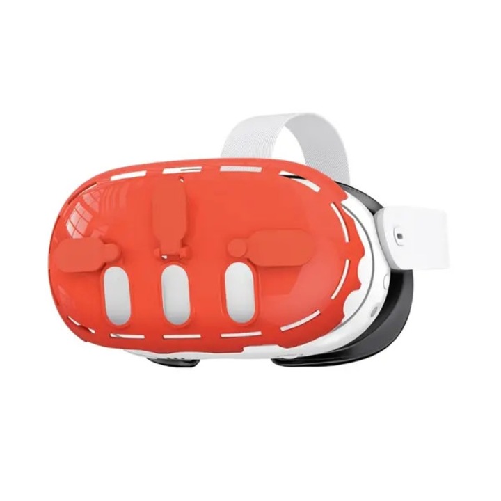 Husa protectoare pentru casca VR CJ-FQ-K0384-260409-4278, protector frontal pentru lentile, portocaliu