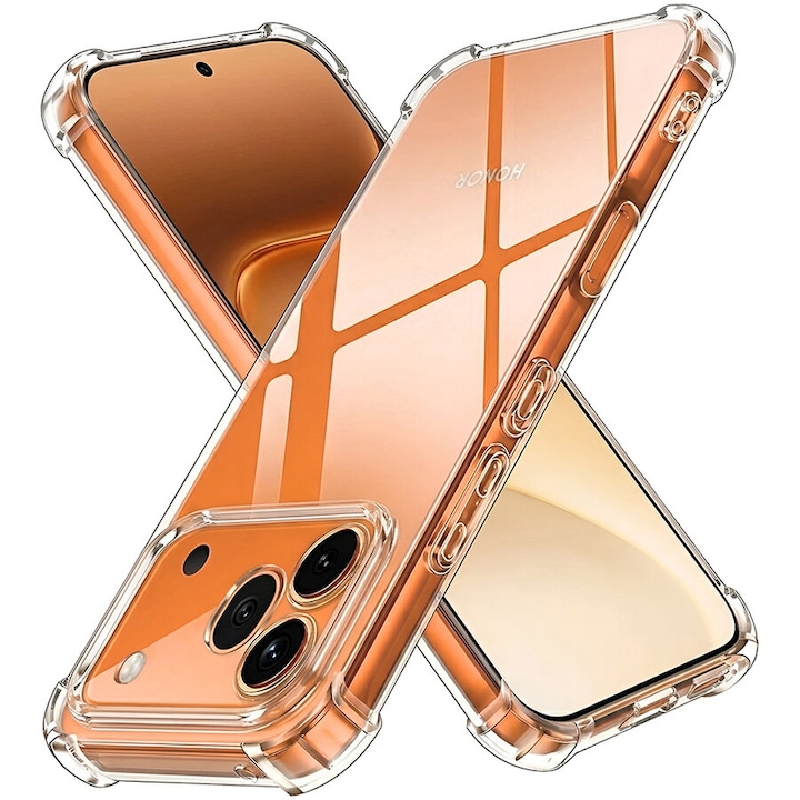 Intelli® Husa silicon compatibila cu Honor 600 Pro, Anti soc, Transparent