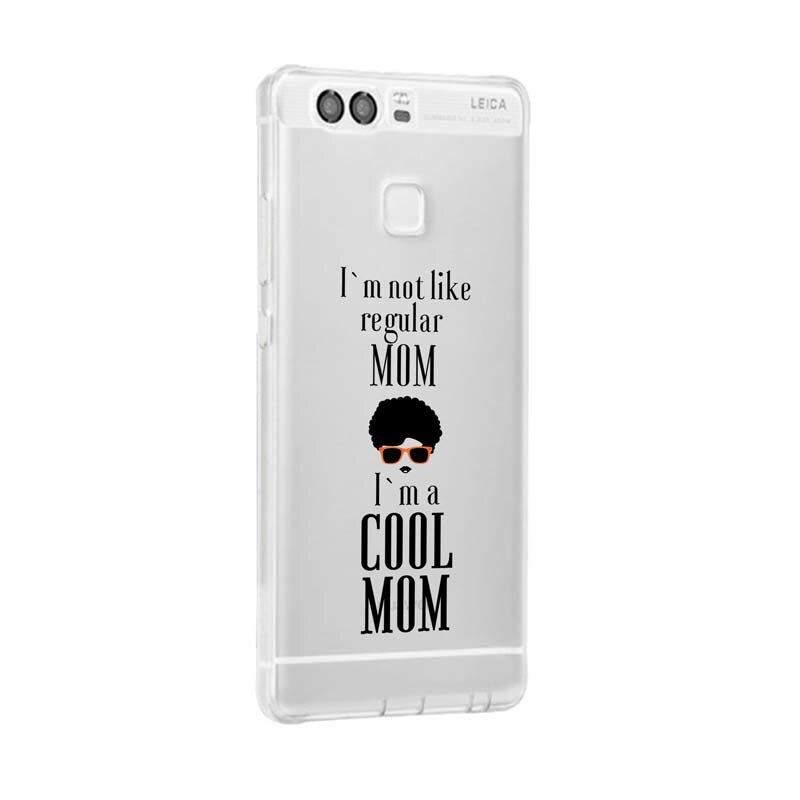 Husa Silicon, Transparent, 0.5MM, Cool Mom, Huawei P10 Lite