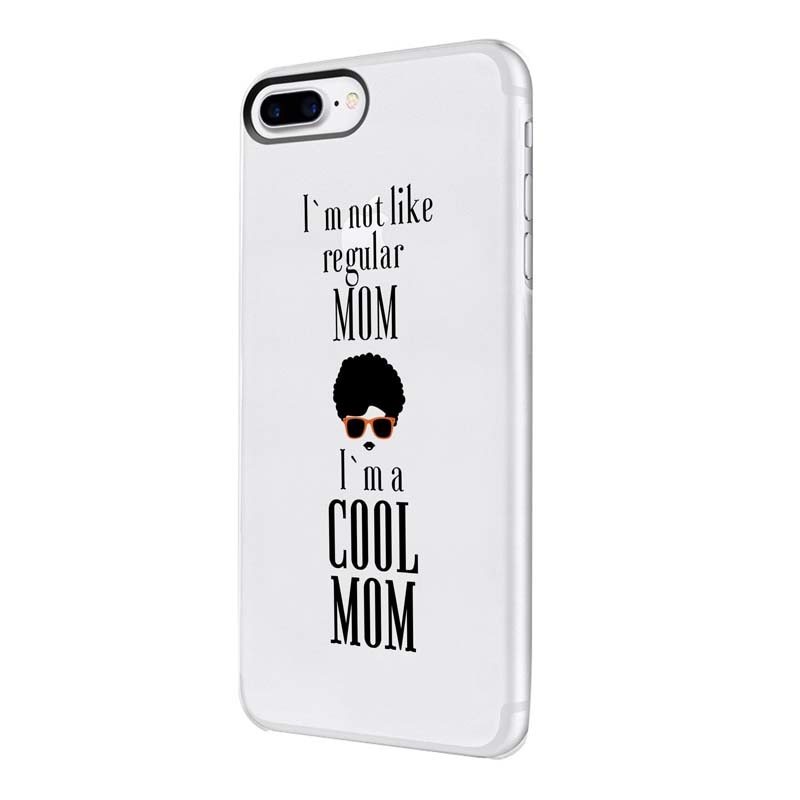 Husa Silicon, Transparent, 0.5MM, Cool Mom, Apple iPhone 7/8 Plus