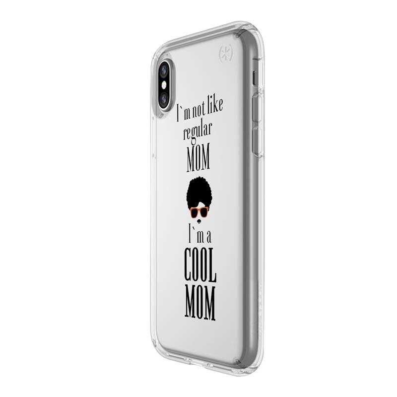 Husa Silicon, Transparent, 0.5MM, Cool Mom, Apple iPhone X