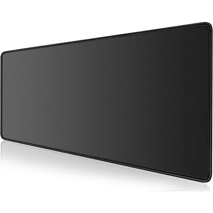 Mousepad extins din cauciuc antiderapant, negru, 120 x 60 cm