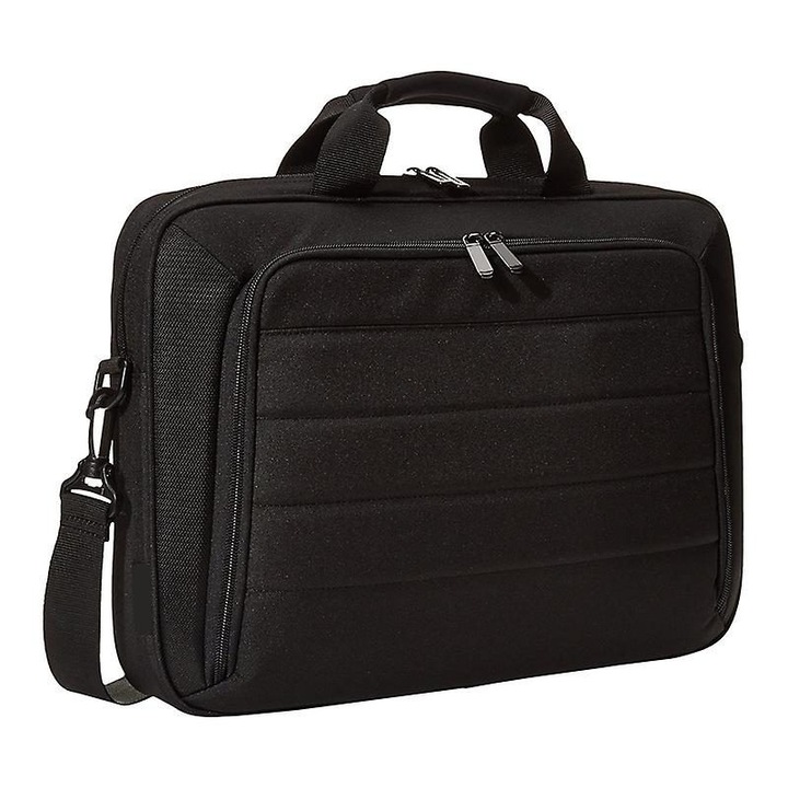 Geanta pentru laptop din Oxford K0403-emagCJ-52744 cu compartiment pentru 15.6 inch, port USB de incarcare, impermeabil, negru