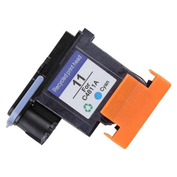 Nyomtatófej HP 11 (C4810A/C4811A/C4812A/C4813A) készülékhez, chippel, tintával feltöltve, cián