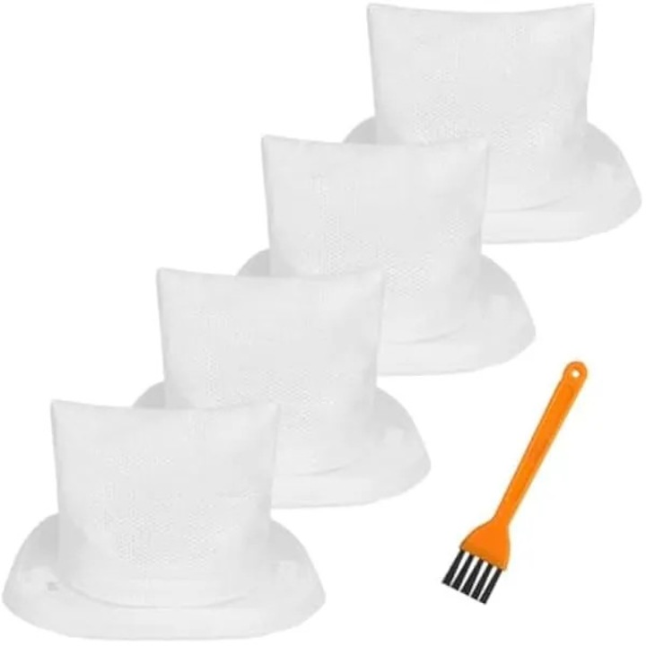 Set filtre de schimb compatibile cu Black & Decker K0569-260806-1212-AMC, 4 buc., alb, include perie de curatare
