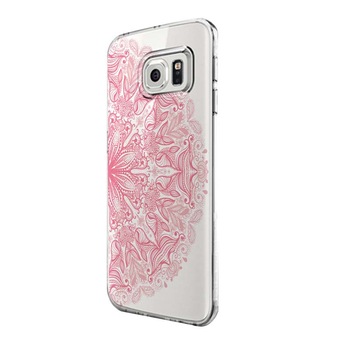 Husa Silicon, Transparent, Ultra Slim 0.3MM, Lace Pink, Samsung Galaxy S8 Plus Husa Silicon, Transparent, Ultra Slim 0.3MM, Lace Pink, Samsung Galaxy S8 Plus