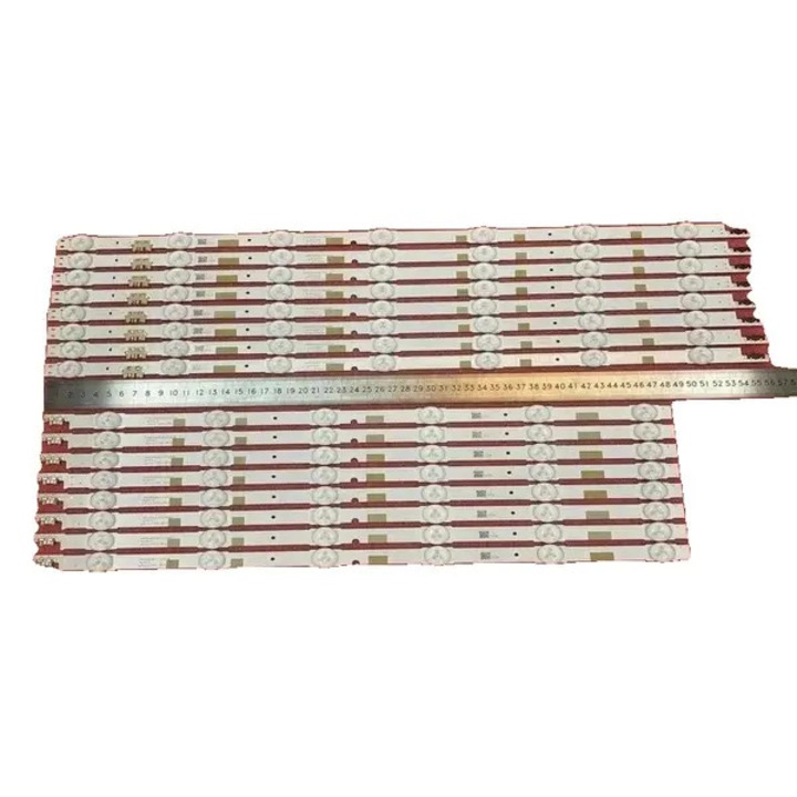 Banda de iluminare LED pentru TV CJ-FQ-K0384-260505-1326, set 16 bucati, lungime 1024 mm, 13 LED-uri/bara (configuratie R+L), dimabil, alimentare DC, placa cupru, suport aluminiu