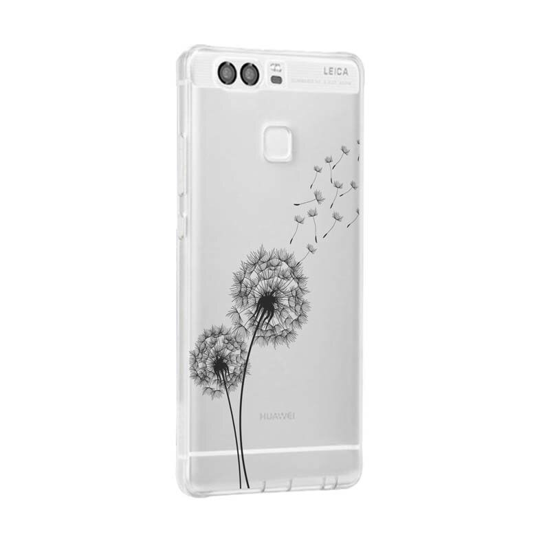 Husa Silicon, Transparent, 0.5MM, Dandelion, Huawei P10 Lite