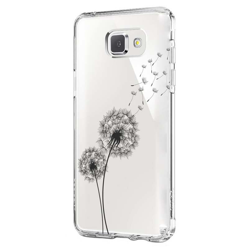 Husa Silicon, Transparent, Ultra Slim 0.3MM, Dandelion, Samsung Galaxy A5 2017