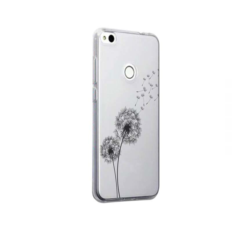 Husa Silicon, Transparent, Ultra Slim 0.3MM, Dandelion, Huawei P9 Lite Mini