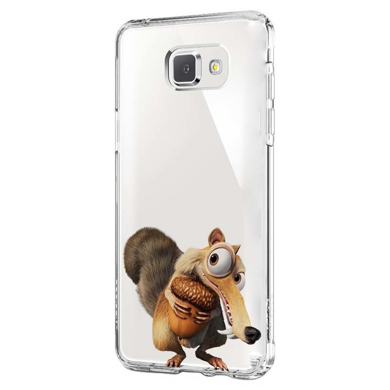 Husa Silicon, Transparent, Ultra Slim 0.3MM, Ice Age Nutty, Samsung Galaxy A3 2017