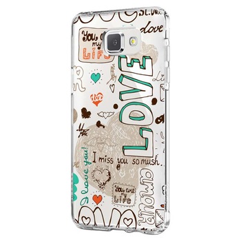 Husa Silicon, Transparent, 0.5MM, Love February, Samsung Galaxy A3 2016 Husa Silicon, Transparent, 0.5MM, Love February, Samsung Galaxy A3 2016