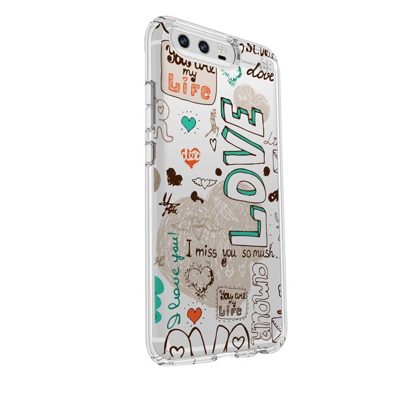 Husa Silicon, Transparent, Ultra Slim 0.3MM, Love February, Huawei HONOR 9