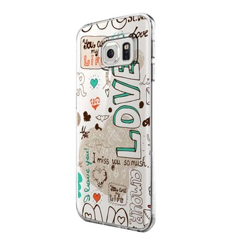 Husa Silicon, Transparent, Ultra Slim 0.3MM, Love February, Samsung Galaxy S6 Edge Husa Silicon, Transparent, Ultra Slim 0.3MM, Love February, Samsung Galaxy S6 Edge