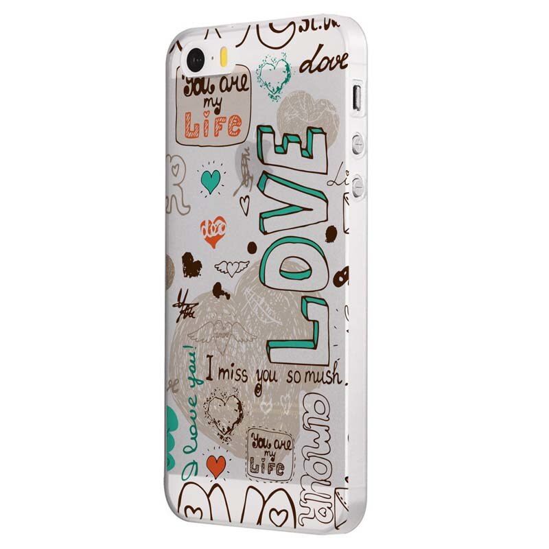 Husa Silicon, Transparent, Ultra Slim 0.3MM, Love February, Apple iPhone 5 / 5S / SE