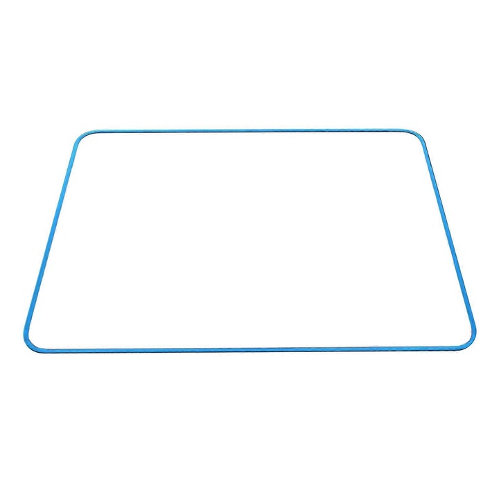 Tabla alba magnetica pentru scris, compozit + PET, cu linii, alb/albastru, 20 x 30 cm